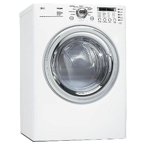 LG DLE7177WM 27 Inch Electric Dryer with 7.3 Cu. Ft. Capacity, 9 Drying Programs, and Sensor Dry System: White