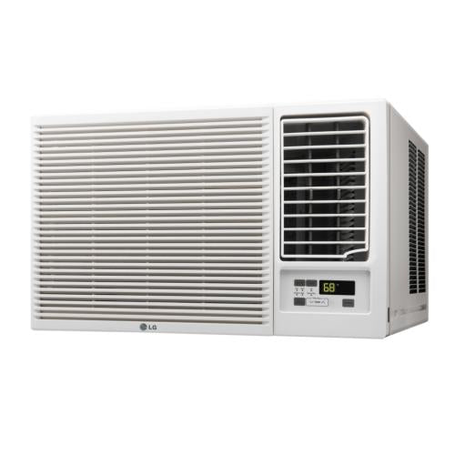 LG LW8016HR 7,500 BTU Room Air Conditioner with 3,850 BTU Heat, 11.2 EER, 205 CFM Airflow, Auto Restart Function, 4-Way Air Deflection, Filter Alarm Function and Remote Control