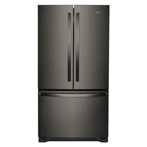 Whirlpool WRF535SWHV00 Bottom Mount French Door Refrigerator (Black Stainless)