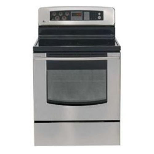 LG LRE30451ST 30 Inch Freestanding Electric Range with Fan Only Convection Cooking and 5 Radiant Elements: Stainless Steel