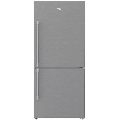Beko 7284047594 30" Freezer Bottom Stainless Steel Refrigerator with Auto Ice Maker (Left Hinge) - BFBF3018SSIML