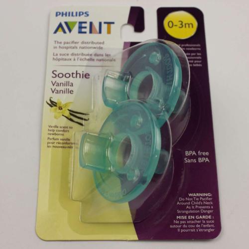 Avent Soothie 0-3Mth Green With Vani - SCF190/07