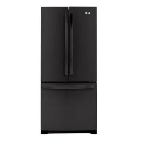 LG LFC20770SB 19.7 cu. ft. French Door Refrigerator with LED Interior Lighting, Hidden Hinges, Multi-Air Cooling System, Humidity Control Crispers and Glide-N-Serve Pantry Drawer: Smooth Black
