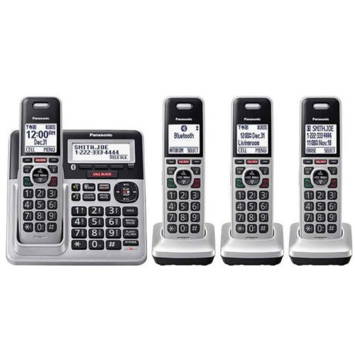 Panasonic KXTG994SK Dect 6.0 Bluetooth 4-Handset Phone Bundle