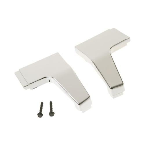 GE Range Oven Door Handle End Cap Set - WB15X5189