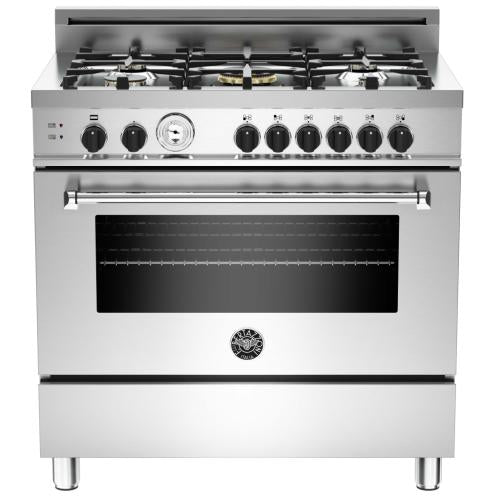 Bertazzoni MAS365GASXT Master Series 36 Inch Freestanding All Gas Range with Natural Gas