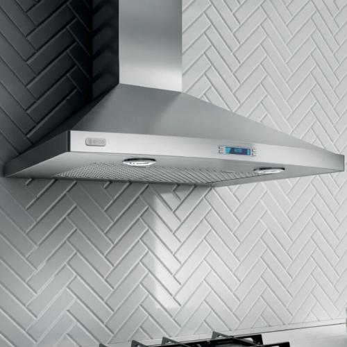 Elica EPL630S1 30 Inch Wall Mount Hood with 4-Speed 600 CFM Blower, Multi-Function Electronic Controls