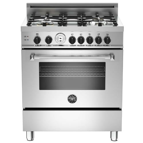 Bertazzoni MAS304GASXTLP Master Series 30 Inch Freestanding All Gas Range with Liquid Propane Gas