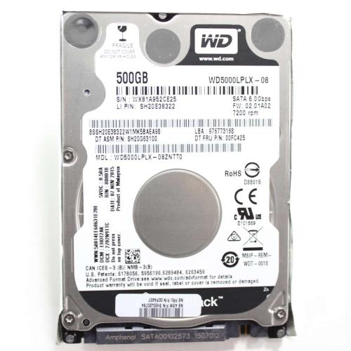 Lenovo 500Gb Sata 2.5 72K 7Mm - 00FC425