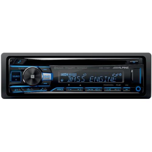 Alpine CDE175BT Single-Din Cd Car Stereo W/Bluetooth