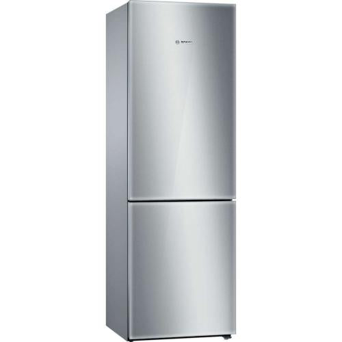 Bosch B10CB80NVS/01 800 Series Free-Standing Fridge-Freezer With Freezer At Bottom, Glass Door 23.5''Stainless Steel
