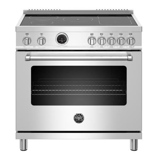 Bertazzoni MAST365INSXT Master Series 36 Inch Freestanding Induction Range with 5 Induction Zones