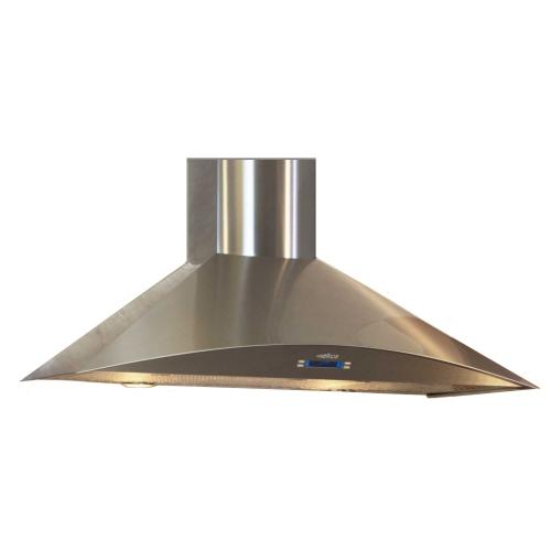 Elica EFG630SM 30 Inch Wall Mount Chimney Hood with 600 CFM Internal Blower, 4 Blower Speeds, Halogen Lamps