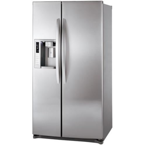 LG LSC27931ST 26.5 cu. ft. Side by Side Refrigerator with 4 Spill-Proof Glass Shelves, 2 Slide-Out Shelves, Humidity Crispers, External Ice/Water Dispenser, IcePlus and Digital LED Display: Stainless Steel