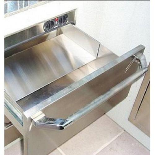 Dacor OWD24 24 Inch Indoor/Outdoor Warming Drawer with 4 Temperature Levels, 4 Timer Settings, Blue LED Light Indicators and Requires Custom Panel/Handle or Panel Kit