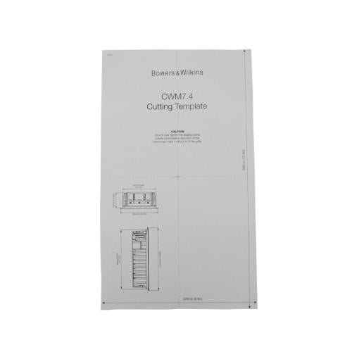Bowers &Wilkins Cwm7.4 Cutout Template - TT75327