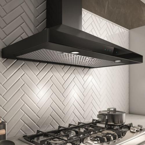 Elica EVR636BL 36-inch Wall Mount Range Hood with 3-Speed + Booster, 600 CFM Blower, Touch Control