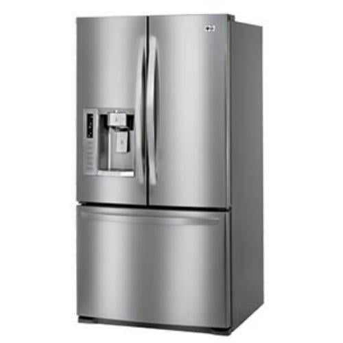 LG LFX28977ST 27.6 cu. ft. French Door Refrigerator with Adjustable Glass Shelves, Clear Gallon Door Storage, External Ice/Water Dispenser and SmoothTouch Temperature Controls: Stainless Steel