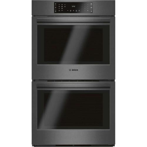 Bosch HBL8642UC/02 800 Series Double Wall Oven 30'' Black Stainless Steel