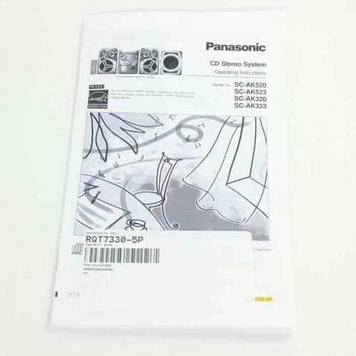 Matsushita Instruct Book - RQT7330-5P