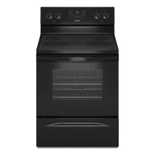 Whirlpool WFE320M0AB0 30- Inch Electric Self Clean Range Black