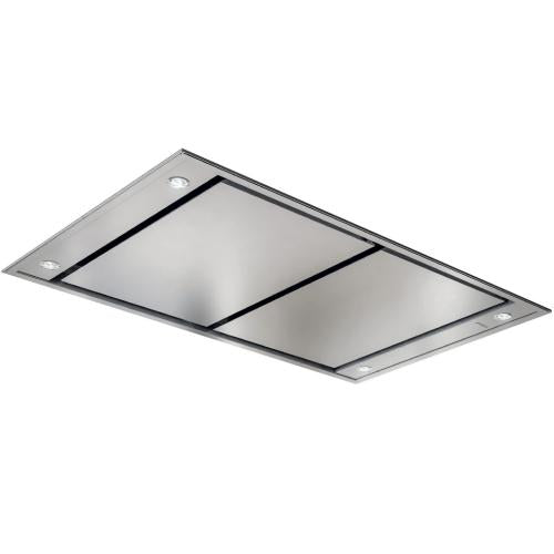 Elica ESNX43S1 43 Inch Seina Flush Ceiling Mount Range Hood with 600 CFM 4-Speed In-line Blower
