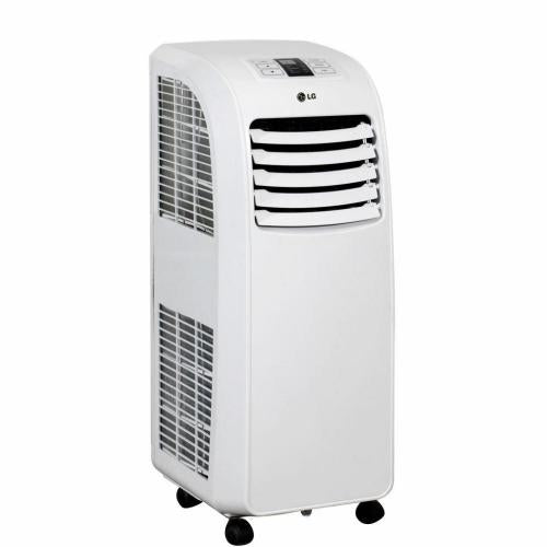 LG LP0814WNR 8,000 BTU Portable Air Conditioner with 9.0 EER, 2.0 Pts/Hr Dehumidification, 200 sq. ft. Cooling Area, Auto Evaporation, 24 Hr. Timer and Remote Control
