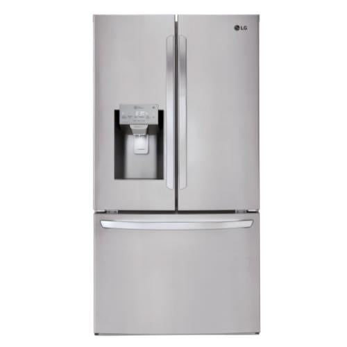 LG LFXS28968S 36 Inch Smart French Door Refrigerator with 27.9 Cu. Ft. Capacity, Slim SpacePlus® Ice System, SpillProtector™ Glass Shelf, and ENERGY STAR® Rated: Stainless Steel