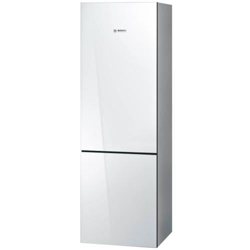 Bosch B10CB80NVW/01 800 Series Free-Standing Fridge-Freezer With Freezer At Bottom, Glass Door 23.5''White