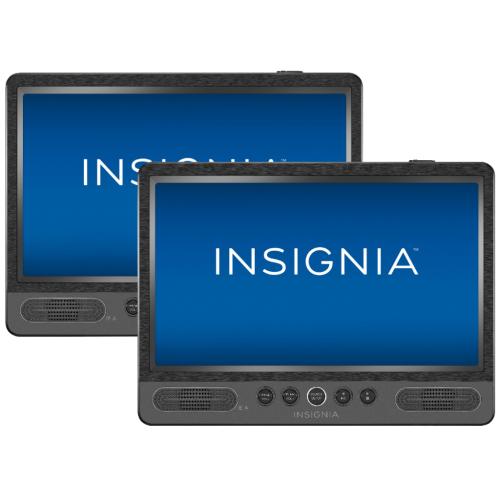 Insignia NSDD10PDVD19 10-Inch Dual Screen Portable DVD Player - Black