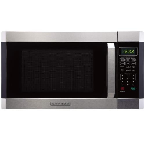 Midea EM145AAKPHB Black+Decker 1.6 Cu. Ft. 1100 Watt Microwave Oven