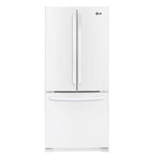 LG LFC20770SW 19.7 cu. ft. French Door Refrigerator with LED Interior Lighting, Hidden Hinges, Multi-Air Cooling System, Humidity Control Crispers and Glide-N-Serve Pantry Drawer: Smooth White
