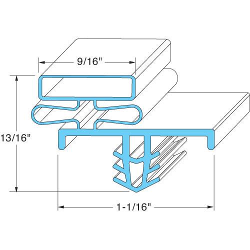 Delfield Door Gasket - 22-1/2-Inch X 58 - 1702796