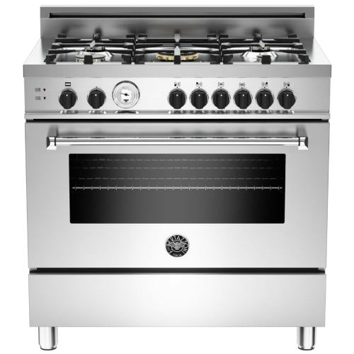 Bertazzoni MAS365GASXTLP01 Master Series 36 Inch Pro-Style Gas Range with 5 Sealed Brass Burners