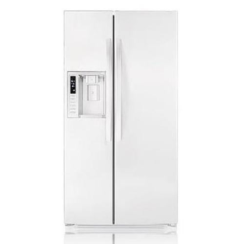LG LSC27931SW 26.5 cu. ft. Side by Side Refrigerator with 4 Spill-Proof Glass Shelves, 2 Slide-Out Shelves, Humidity Crispers, External Ice/Water Dispenser, IcePlus and Digital LED Display: Smooth White
