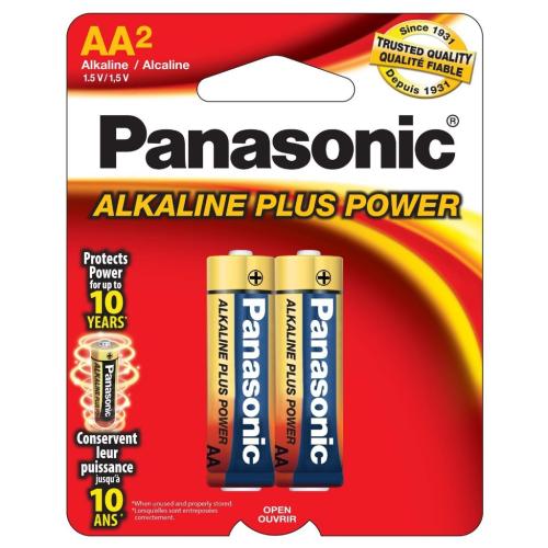 Panasonic Alkaline Plus Power Aa 2-Pack - AM-3PA/2B