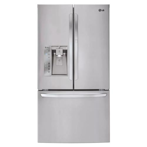 LG LFXS29766S 36 Inch French Door Refrigerator with Door-in-Door®, Smart Cooling®, Slim SpacePlus® Ice System, Linear Compressor, Water and Air Filters, Ice/Water Dispenser, SpillProof™ Shelves, Dual Ice Makers, 28.6 cu. ft. Capacity and ENERGY STAR®
