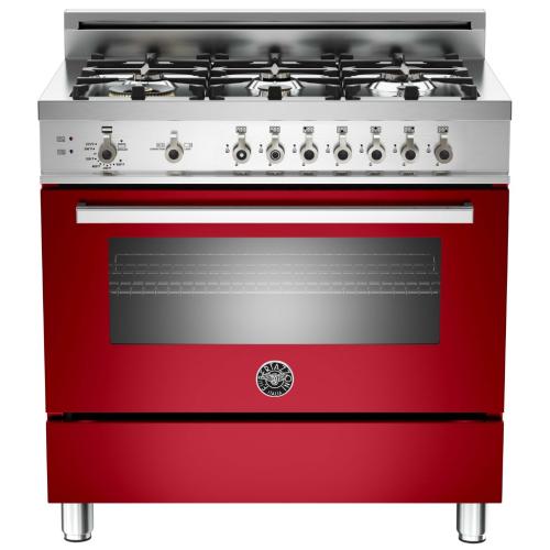 Bertazzoni PRO366GASRO/01 Professional Series 36 Inch Pro-Style Gas Range with 4.4 cu. ft. Convection Oven