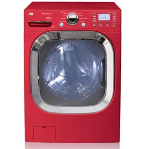 LG DLEX3001R 27 Inch Front-Load Electric Dryer with 7.4 cu. ft. Capacity, 9 Drying Programs, SteamFresh and SteamSanitary Cycle: Wild Cherry