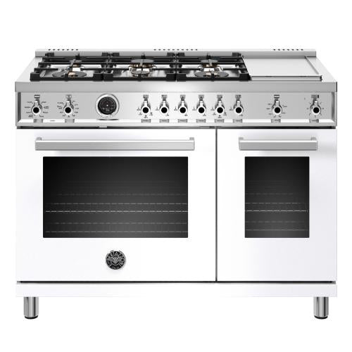 Bertazzoni PROF486GDFSBIT Professional Series 48 Inch Freestanding Dual Fuel Range with Natural Gas