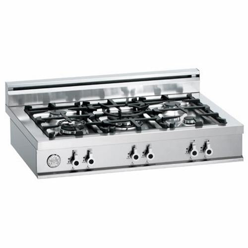 Bertazzoni C36500X Professional Series 36 Inch Pro-Style Gas Range top with 5 Sealed Burners