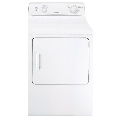 GE HTDX100EM2WW Hotpoint 6.0 Cu. Ft. Capacity Dura Drum Electric Dryer