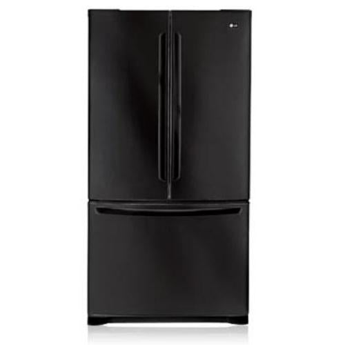 LG LFC25770SB 25.0 cu. ft. French Door Refrigerator with 4 Slide-Out Spill-Proof Glass Shelves, Cantilevered Shelves, Ice Maker, IcePlus Accelerated Freezing and 4 Compartment Crisper System: Black