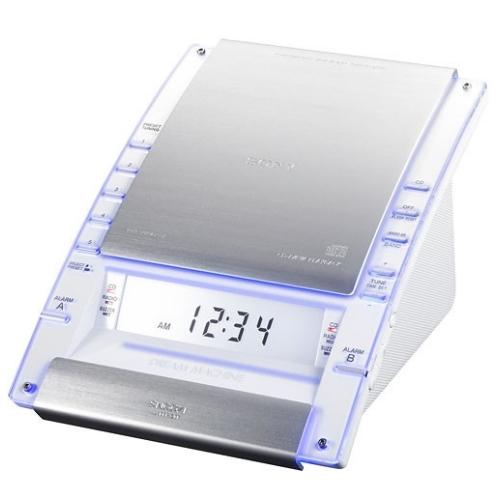 Sony ICFCD7000WHT Fm/Am/Mp3 Cd Clock Radio (White)