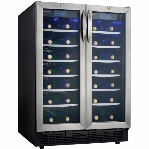 Silhouette DWC2727BLS 5.0 Cu Ft 54-Bottle Wine Cellar - Black/Stainless