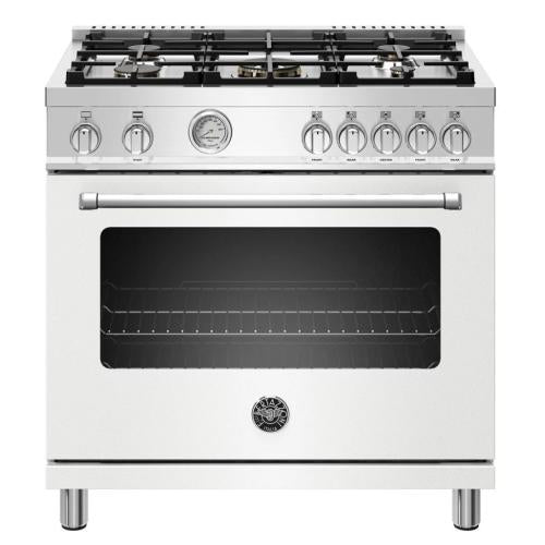 Bertazzoni MAST365GASBIE Master Series 36 Inch Freestanding Gas Range with 5 Sealed Burners