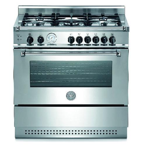 Bertazzoni A365GGVXT Professional Series Freestanding All Gas Range with Sealed Convection Oven