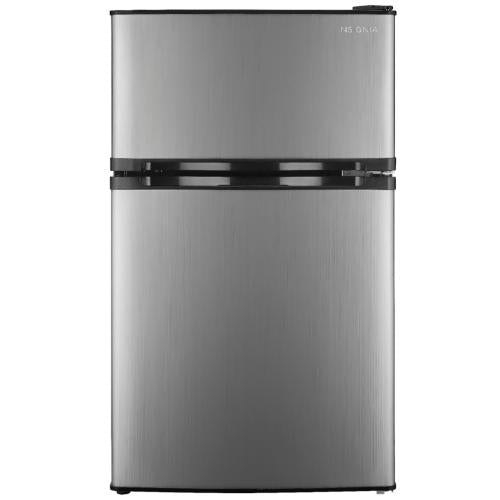 Insignia NSCF30SS9 3.0 Cu. Ft. Mini Fridge With Top Freezer - Stainless Steel