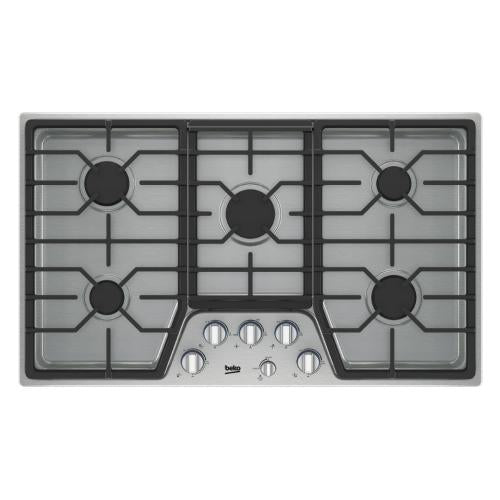 Beko 7751688359 36" Built-In Gas Cooktop with 5 Burners - BCTG36500SS