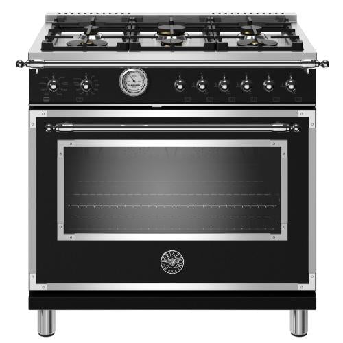 Bertazzoni HERT366GASNET Heritage Series 36 Inch Freestanding Gas Range with 6 Sealed Burners